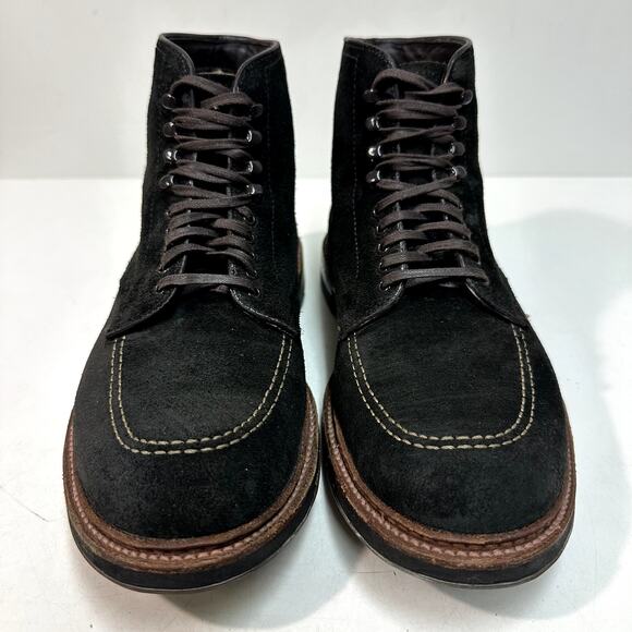RARE Alden Indy D8922HC Mocc Toe Boot (Reverse Earth Chamois) VERY GOOD 8.5 - Picture 1 of 11